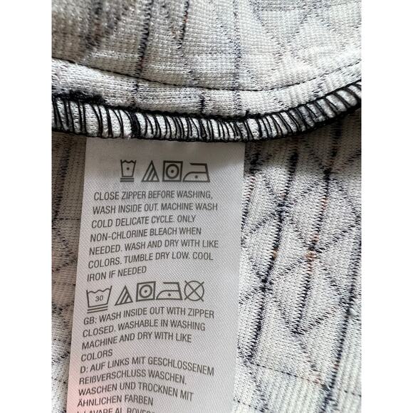 Isaac Mizrahi Live PLUS 1X MOTO JACKET Quilted Floral Print Brown Black QVC NEW - Picture 9 of 11